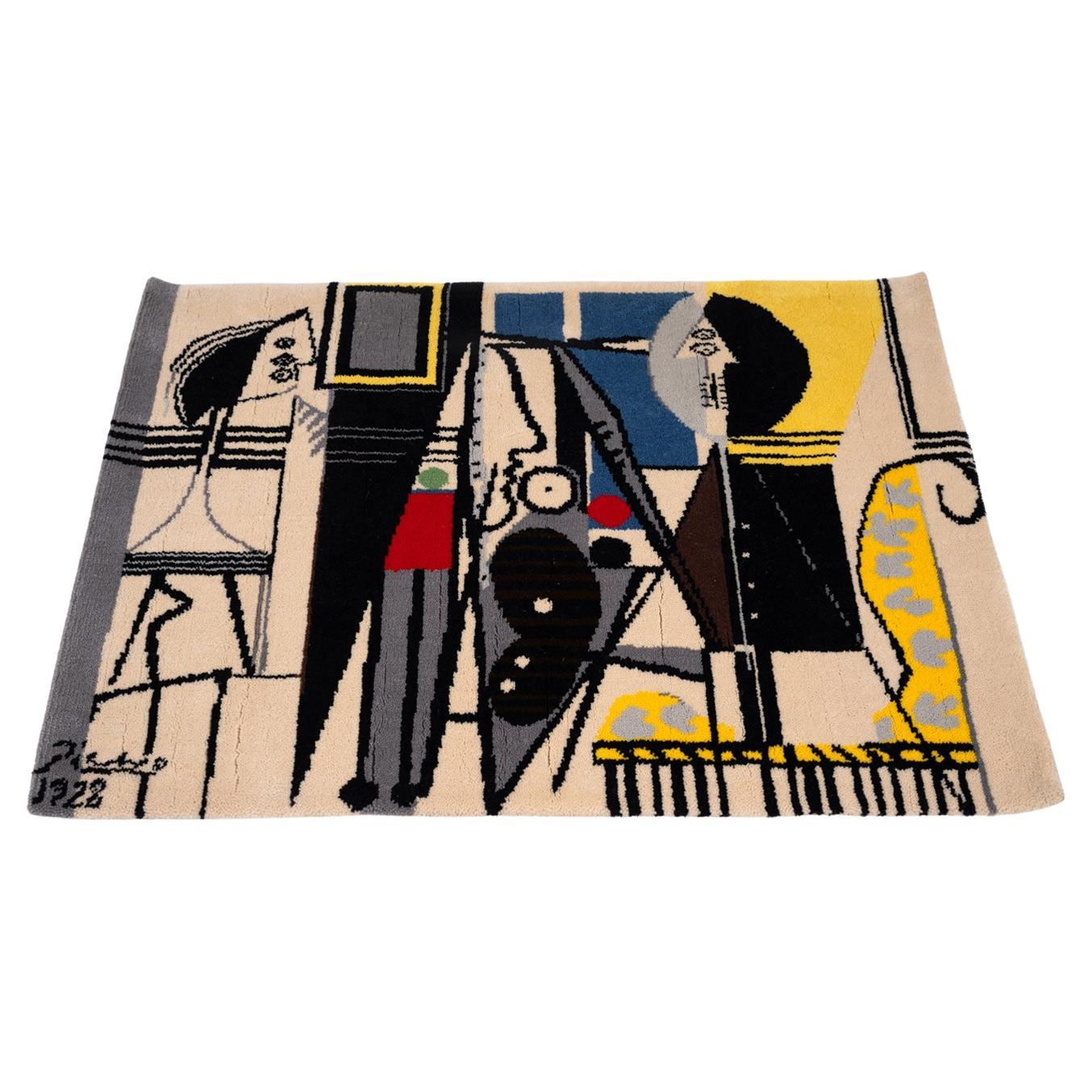Picasso rug or wall carpet "Le peintre et son modèle limited edition by Desso For Sale