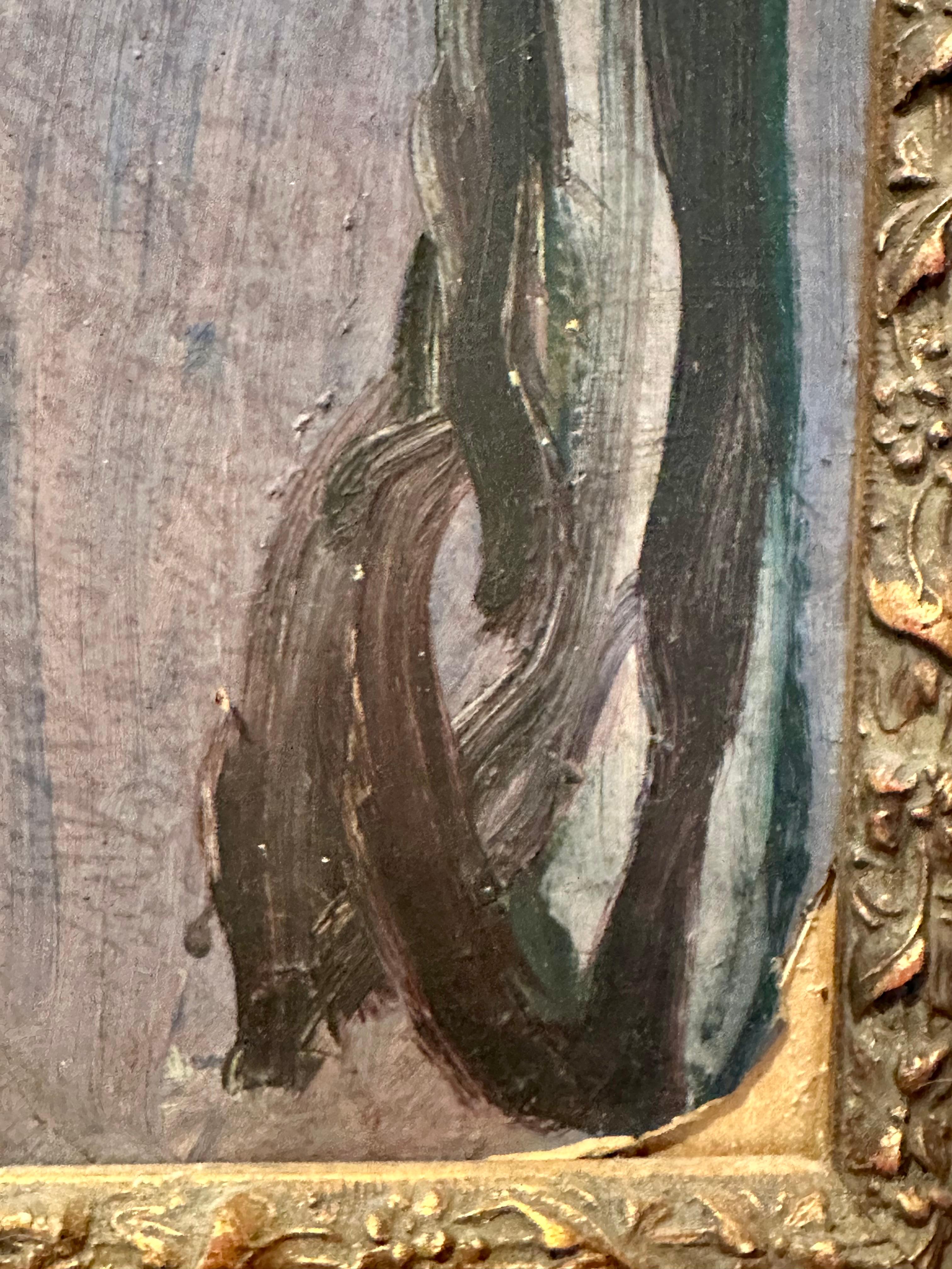 Picasso Picasso-Schule, Gemälde eines Harlekinchens mit Pferden, Öl auf Künstlerkarton im Angebot 7