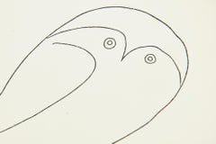 Picasso Signed Hallmarked MId Century Modern Porcelain Plate of Owl