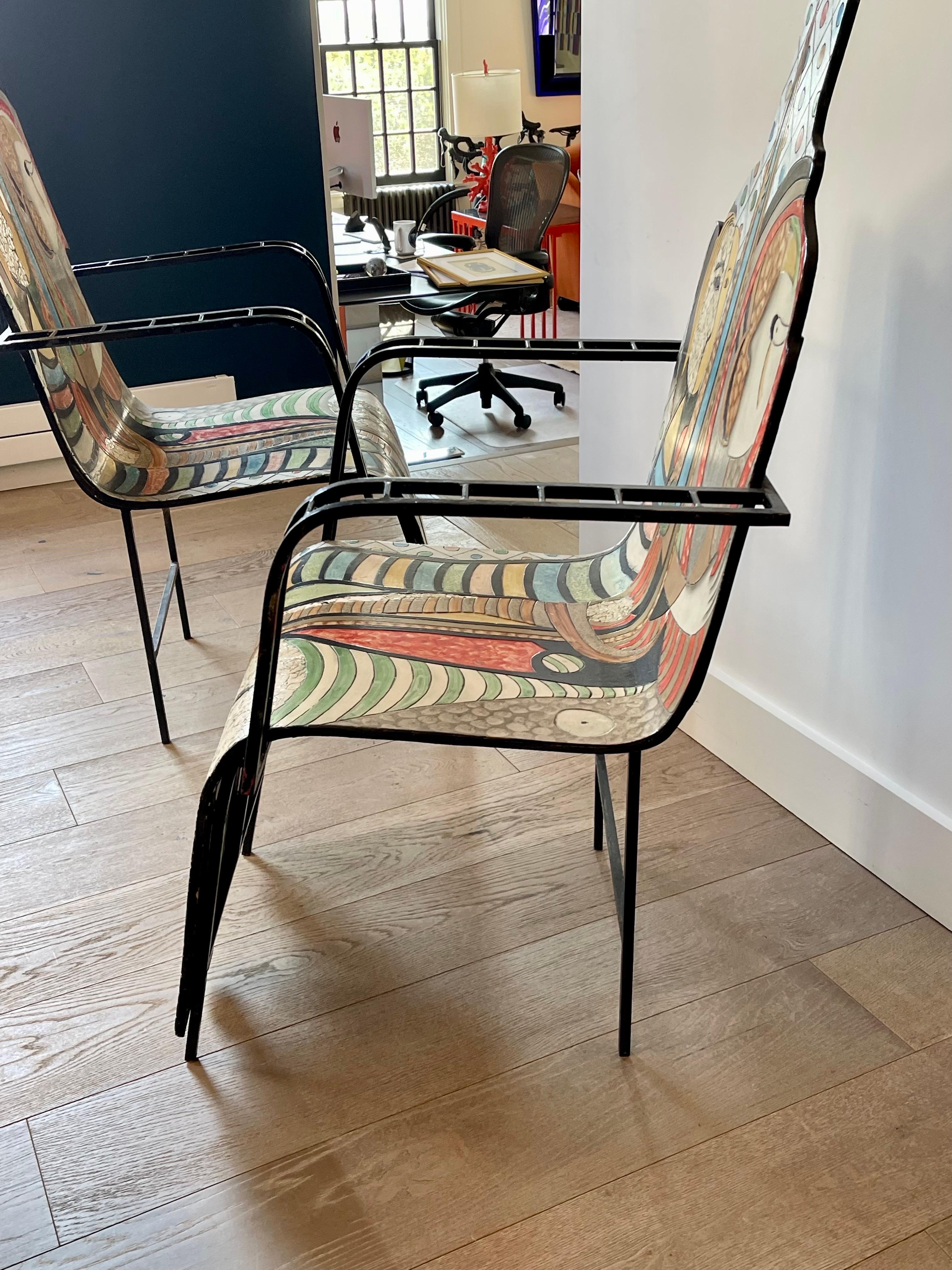 20th Century Picasso Style Chairs 