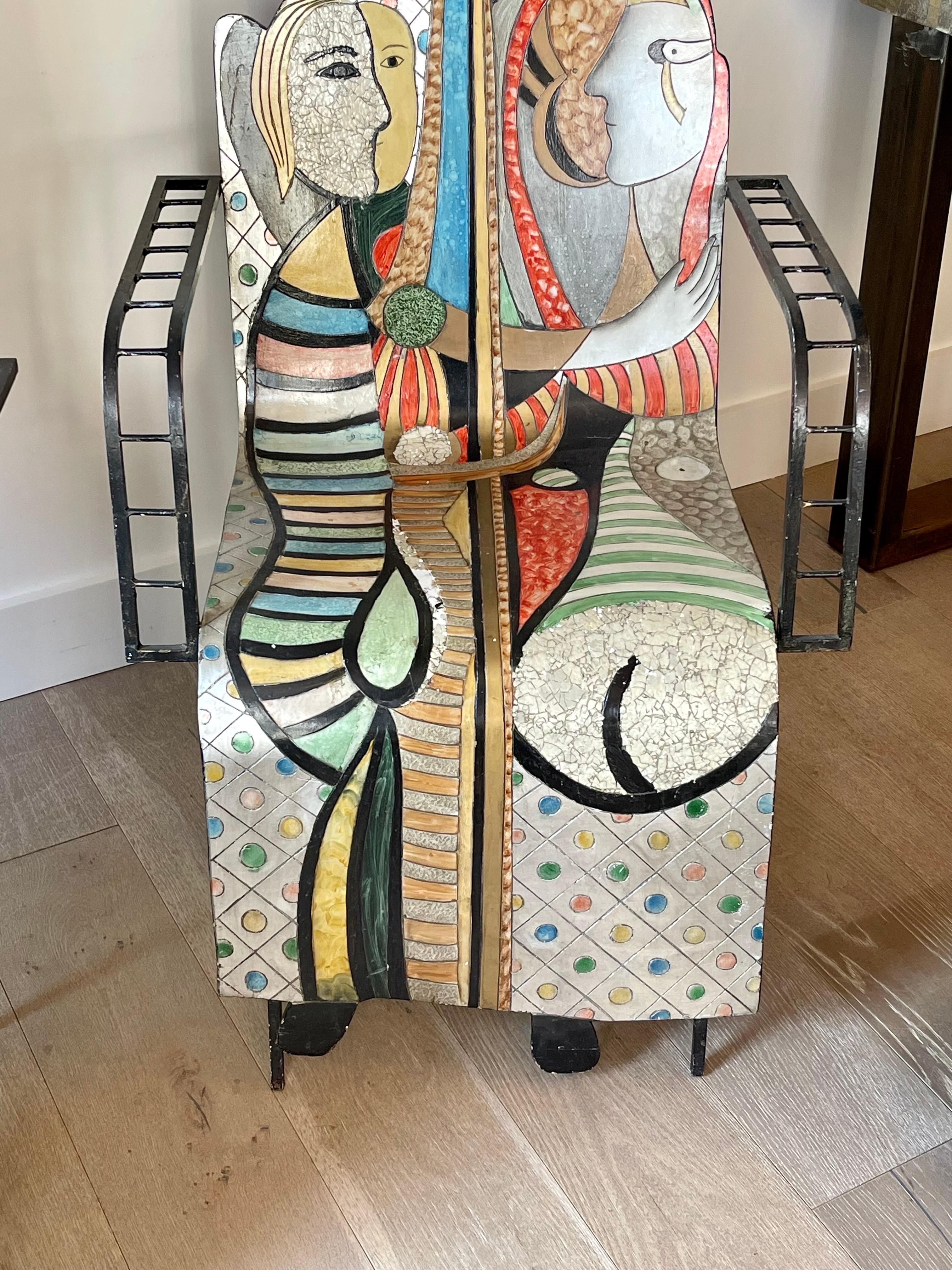 picasso chair painting