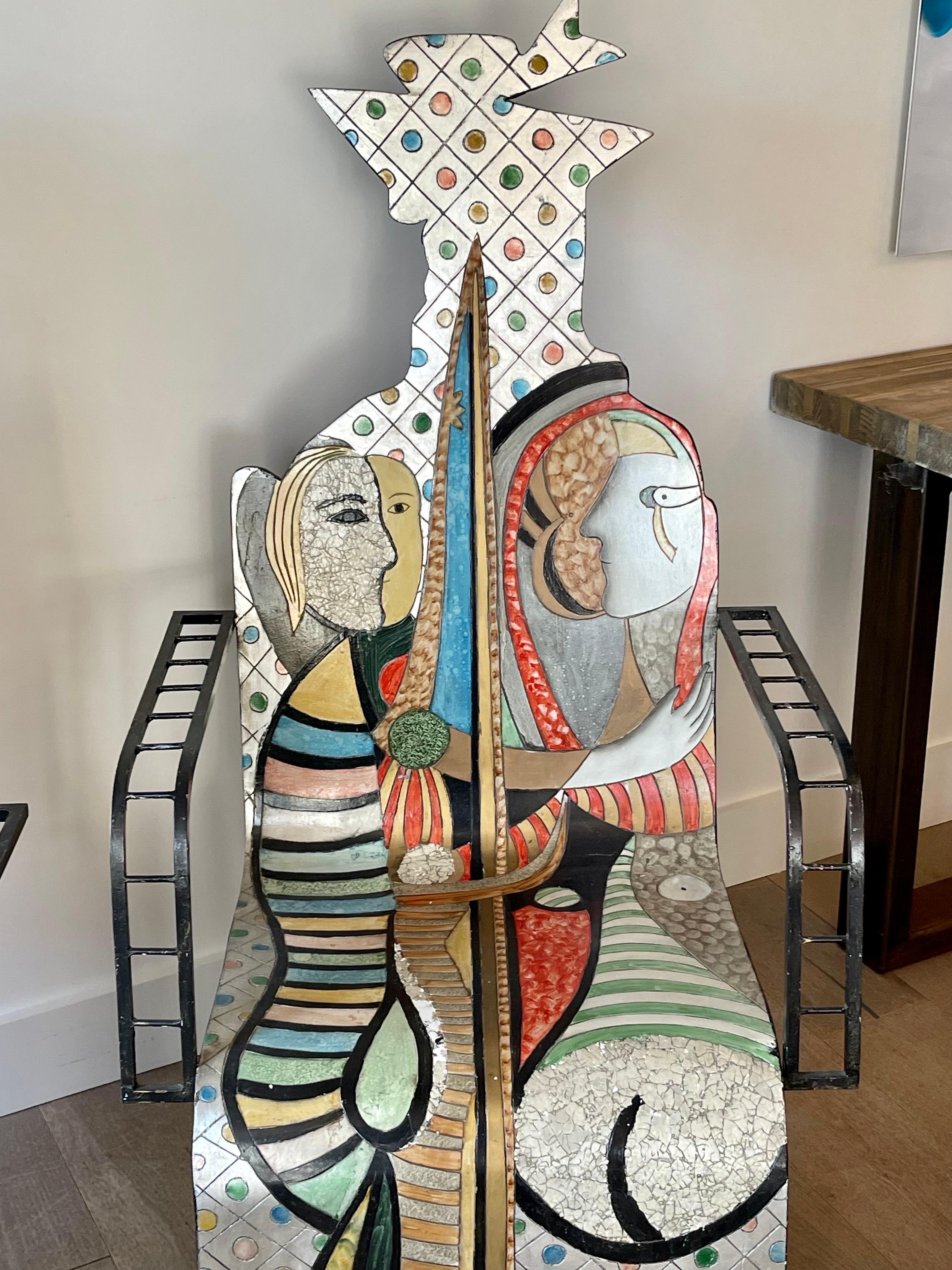 Folk Art Picasso Style Chairs 