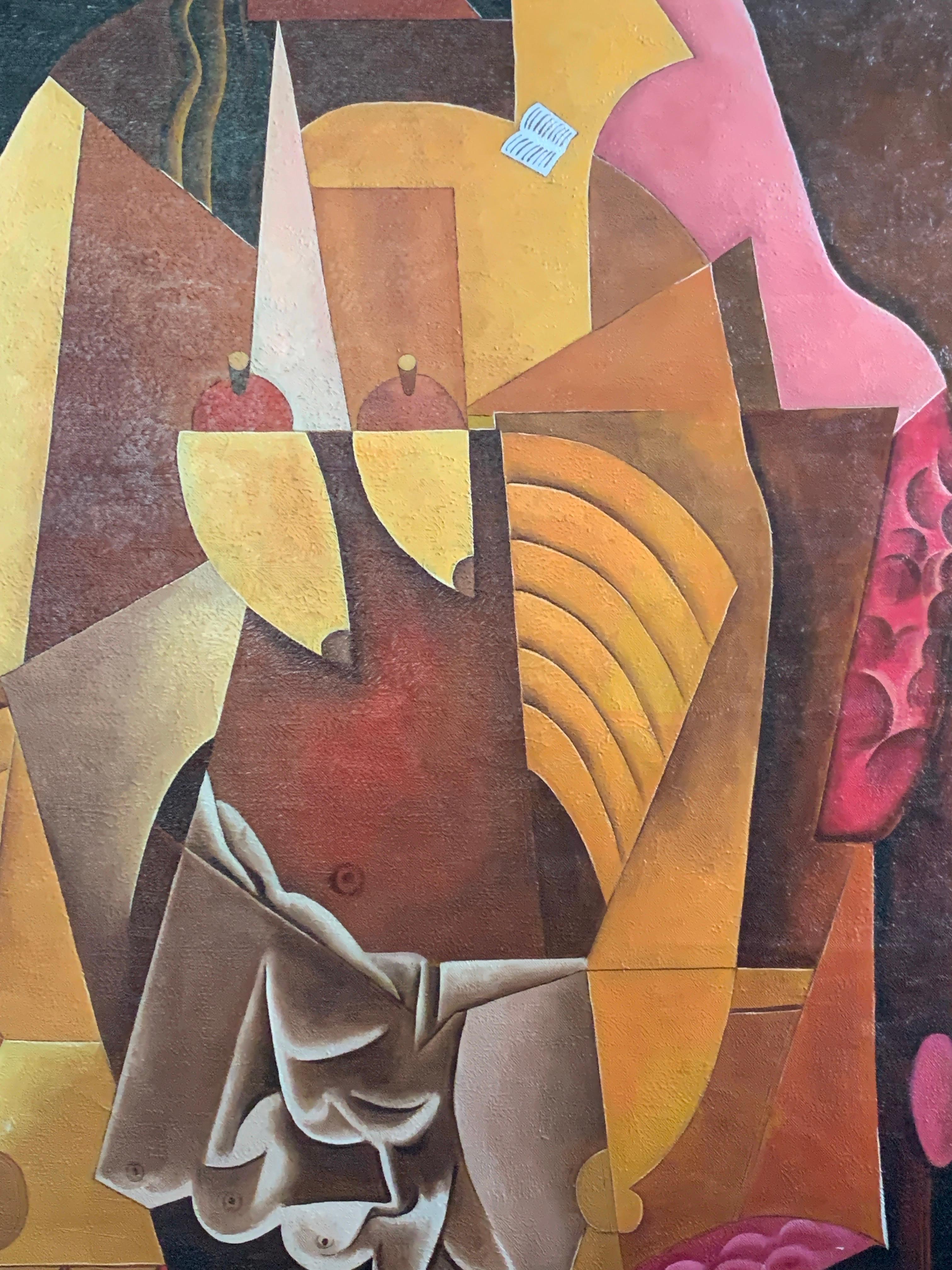 20ième siècle Peinture de style Picasso 