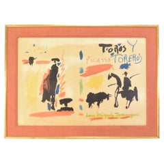 Picasso, Toros Y Toreros, gerahmt