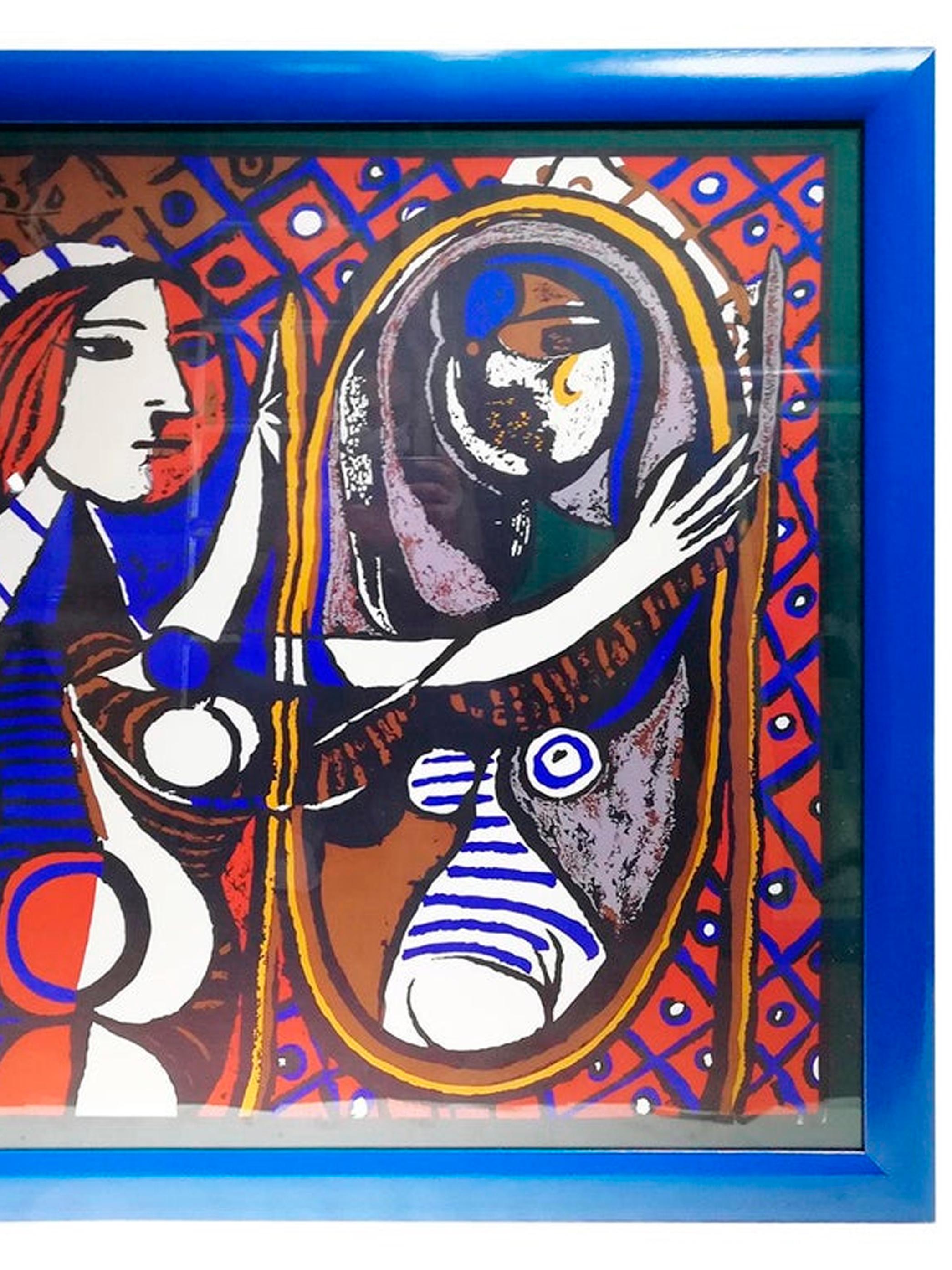 Sciarpa Picasso Unique con cornice, 1960 circa in vendita 1