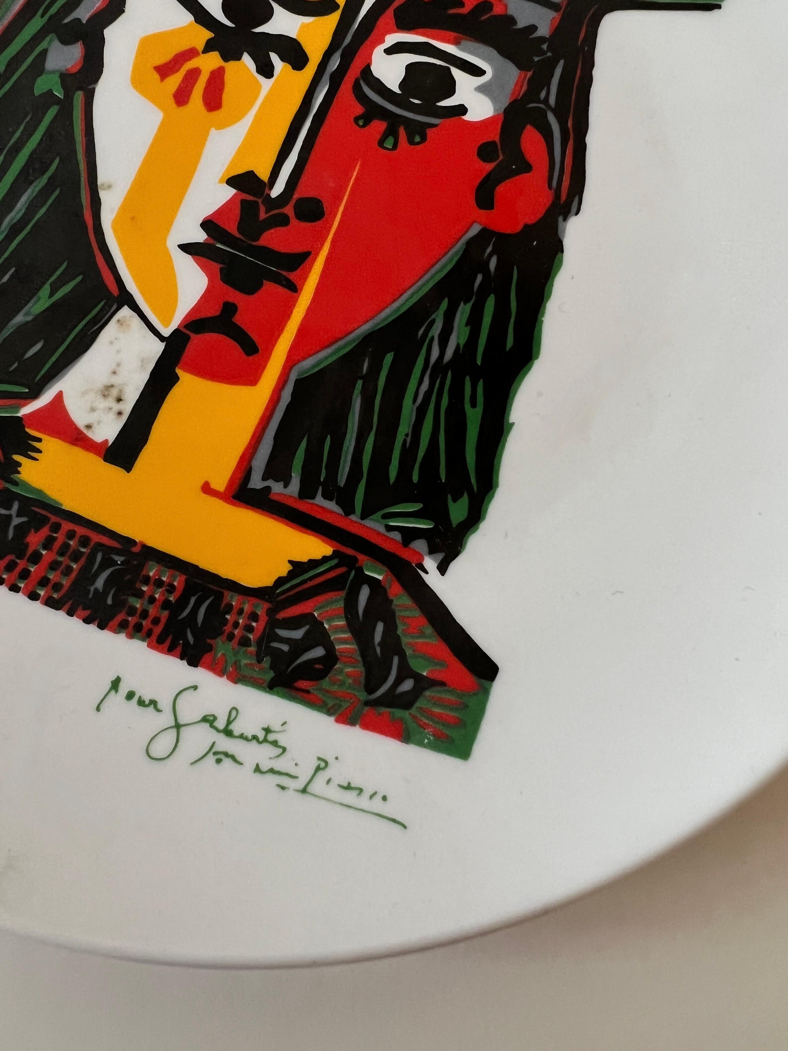 Picasso XL Art Plate In Good Condition In Los Angeles, CA