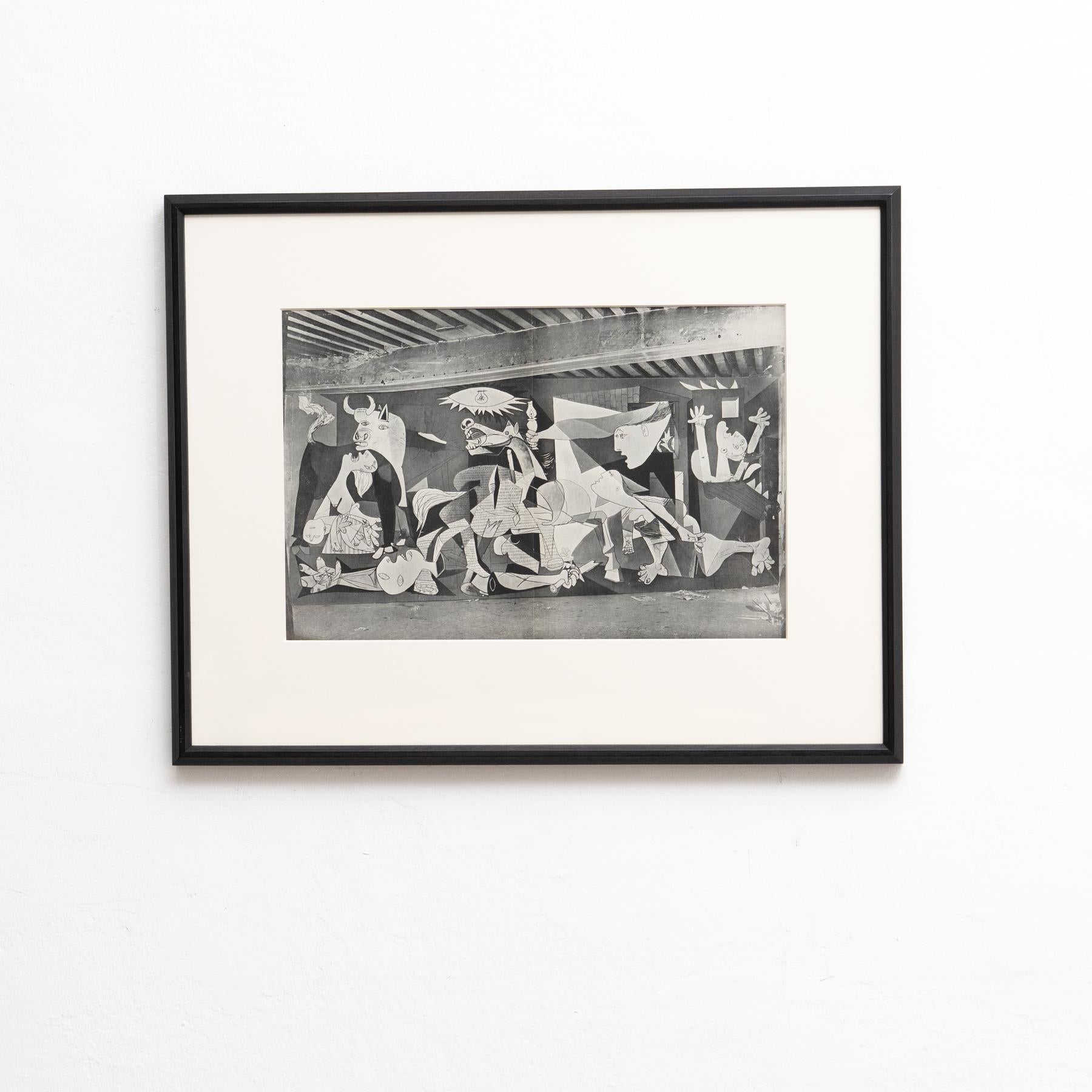 Picasso's famous Guernica painting as photographed by Dora Maar. Photogravure from the first issue of the luxury journal 