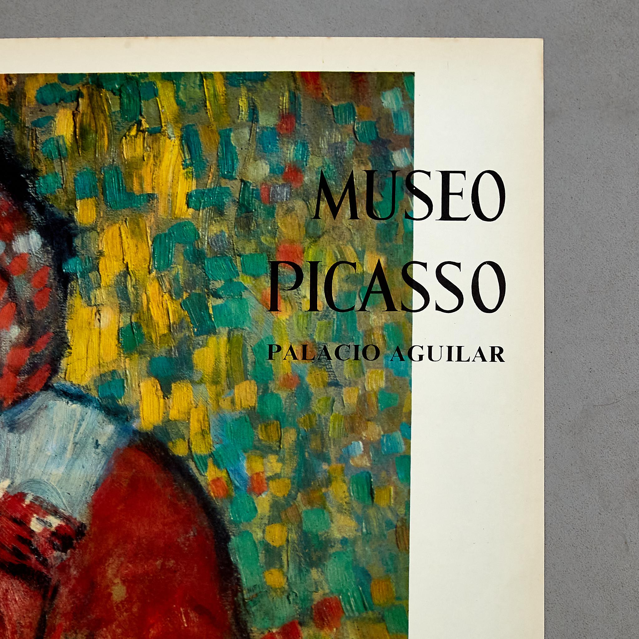 Picasso's 'L'Attente 1901': Original Museo Picasso Poster, 1966 In Good Condition For Sale In Barcelona, Barcelona