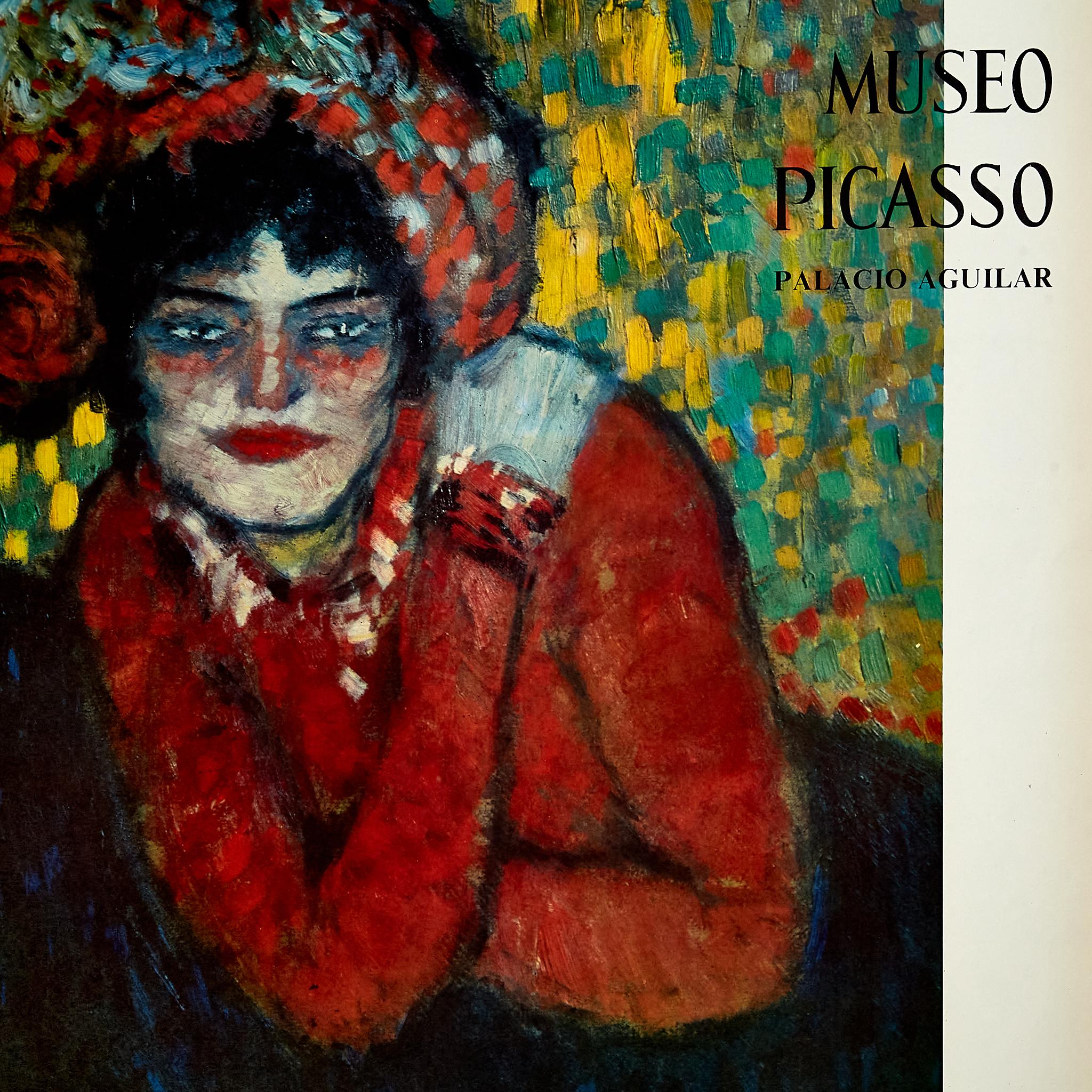 Picassos „L'Attente 1901“: Originalplakat des Museo Picasso, 1966 (Papier) im Angebot