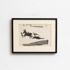 Picasso’s "Toros y Toreros" Framed Print – 1961 First Edition