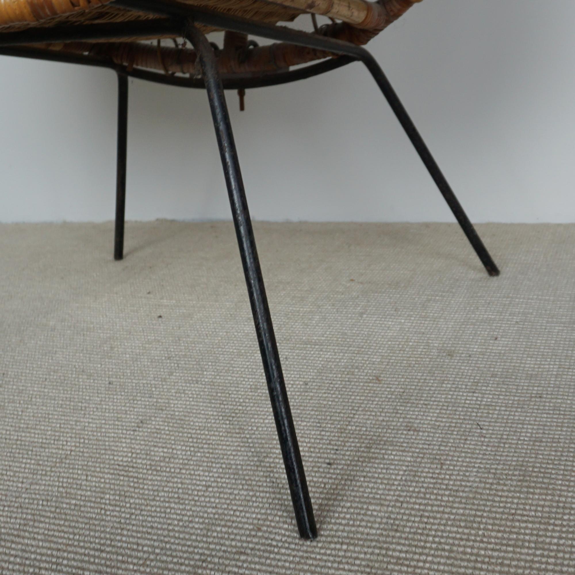 Picasso's Wicker and Steel Chair from the Madoura Collection Circa 1960 For Sale 4