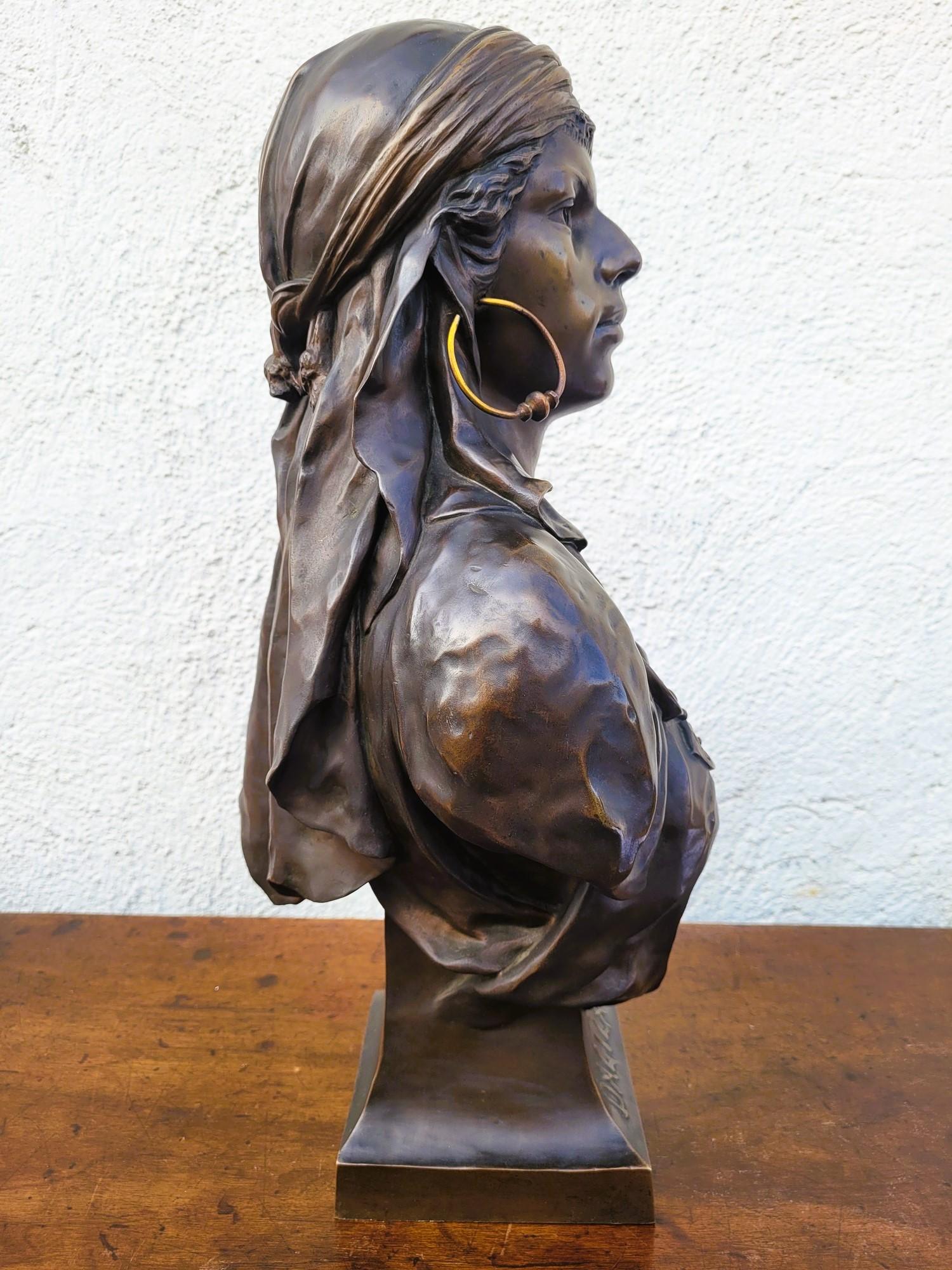 Picault - Dalila, scultura in bronzo firmata, fine XIX secolo in vendita 9