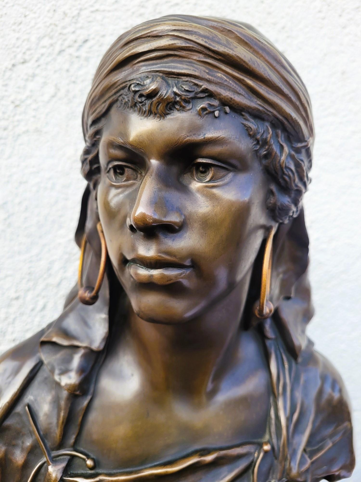 Picault - Dalila, scultura in bronzo firmata, fine XIX secolo In condizioni buone in vendita a MARSEILLE, FR