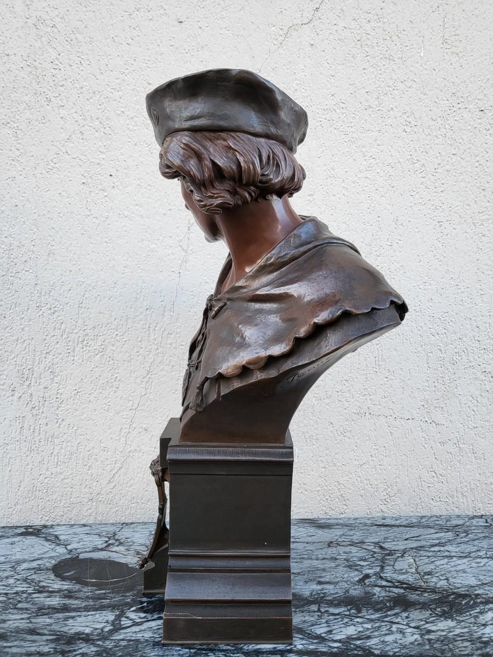 Picault - Escholier, Bronze Sculpture, XIXth Century In Good Condition In MARSEILLE, FR