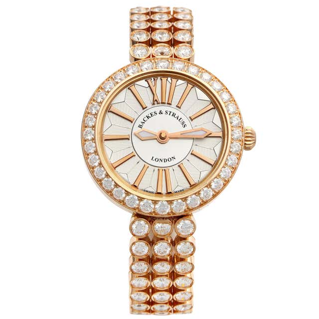 Piccadilly Duchess 33 Luxury Diamond Watch for Women, 18 Karat Rose ...