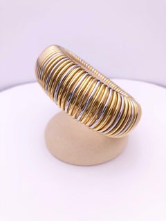Picchiotti 18 Karat Tricolor Gold Tubogas Bangle Bracelet