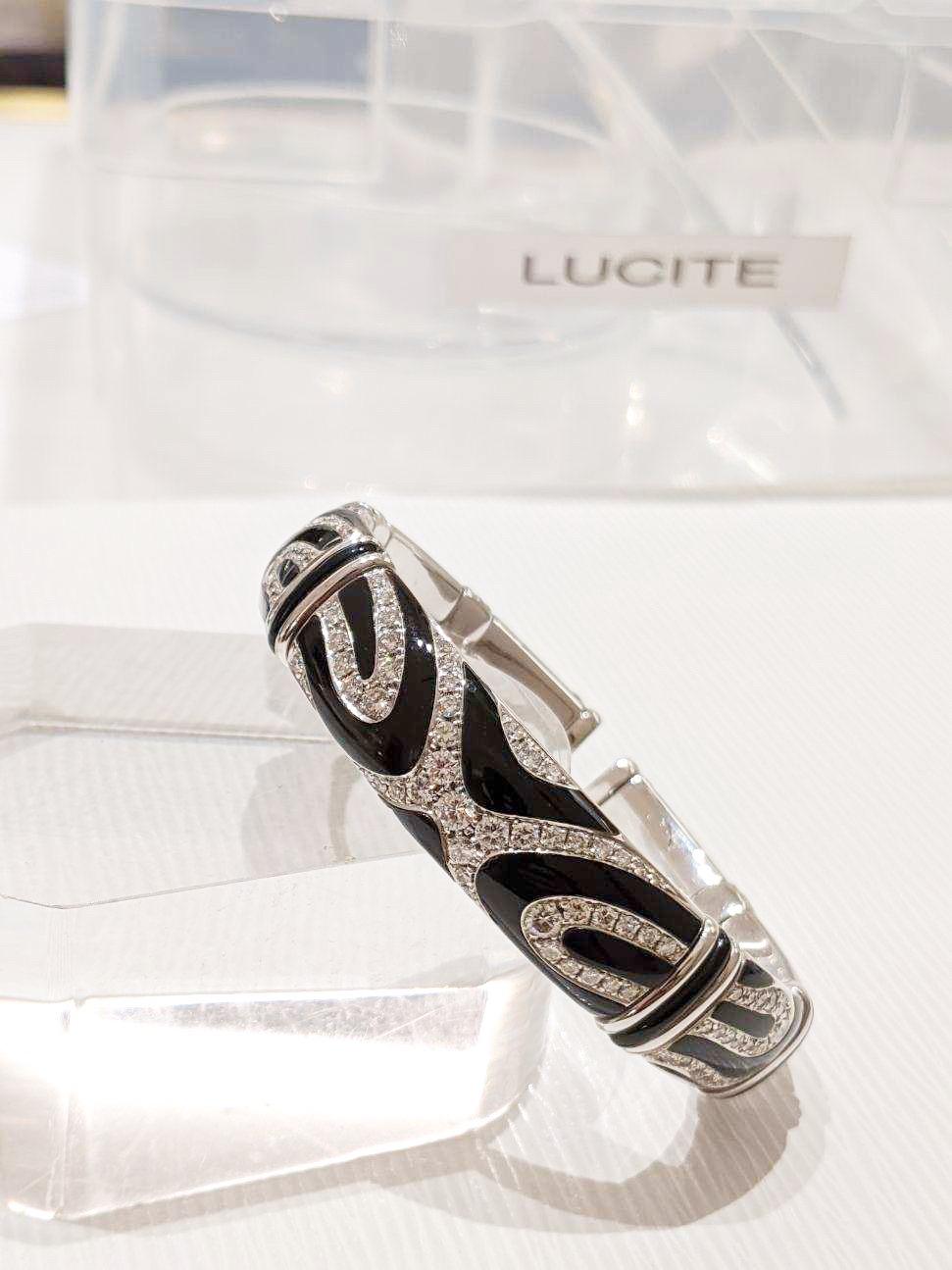 Picchiotti Bracelet tigre en or blanc 18 carats, diamants de 2,77 carats et onyx noir en vente 3