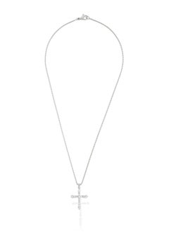 Picchiotti 18K White Gold Diamond Cross Pendant
