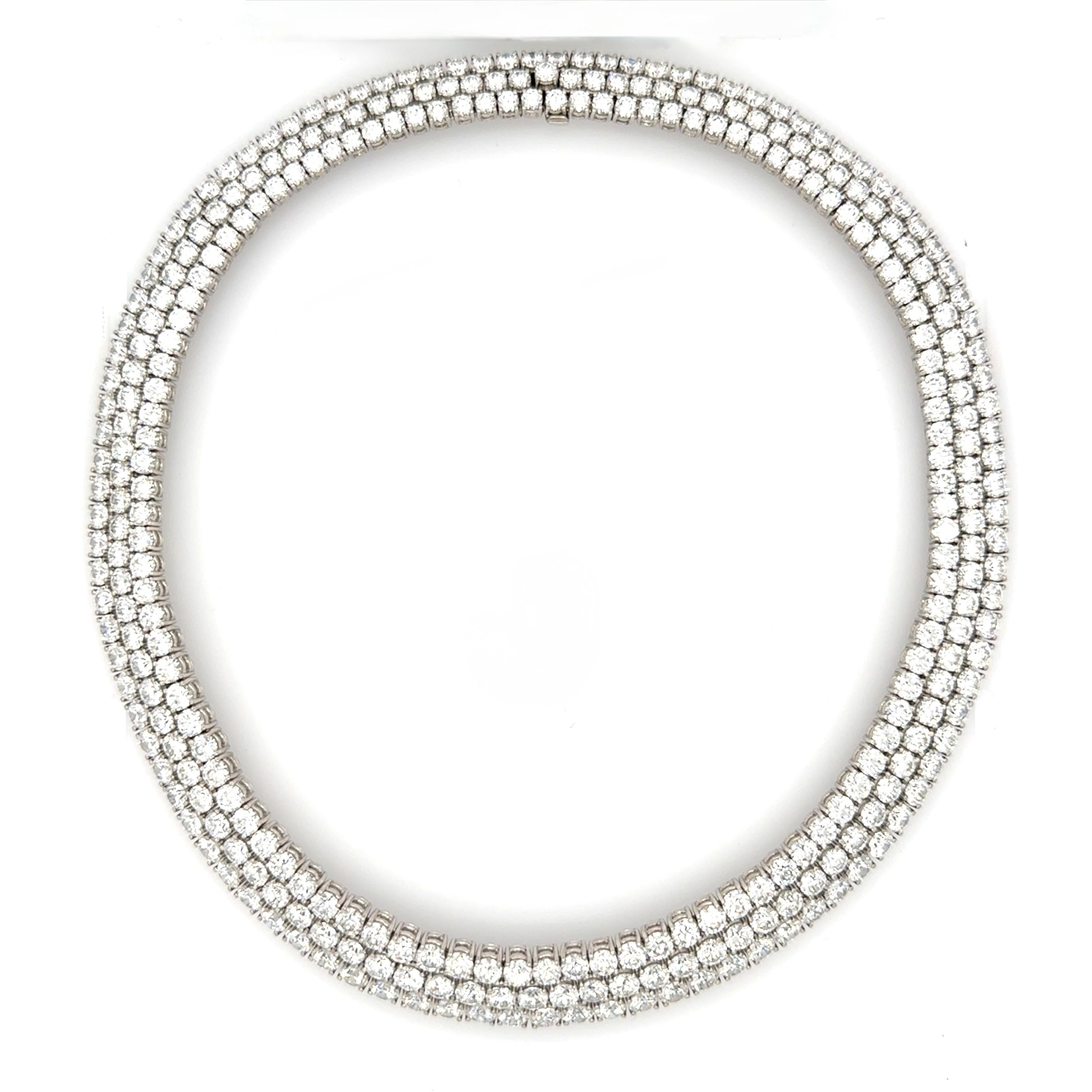 Picchiotti, collana di platino e diamanti da 60 carati In condizioni ottime in vendita a Chicago, IL