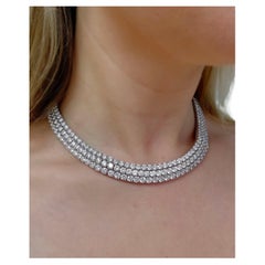 Picchiotti, 60 Carats Platinum and Diamond Collar Necklace