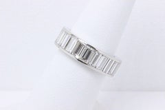 Picchiotti Baguette Cut Diamond Channel Set Eternity Band 5.50 Carat in Platinum