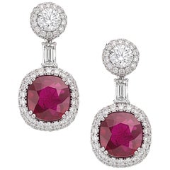 Picchiotti  Burma Ruby and Diamond Earrings