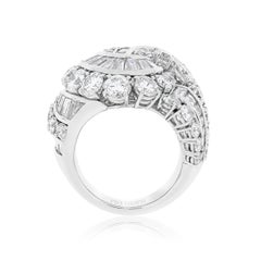Picchiotti Platinum Contemporary Art Deco Diamond Ring