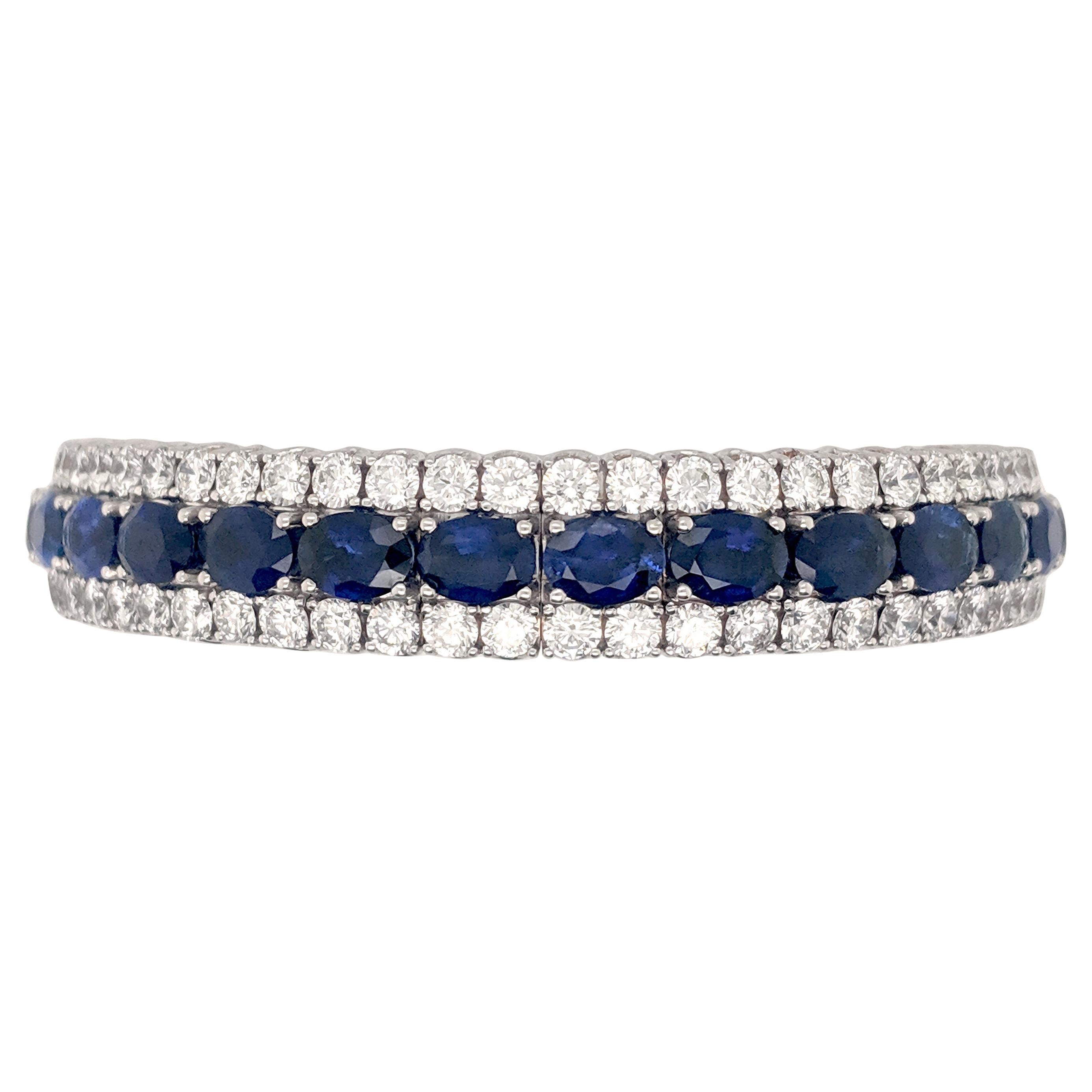 Picchiotti Sapphire and Diamond Expandable Bracelet