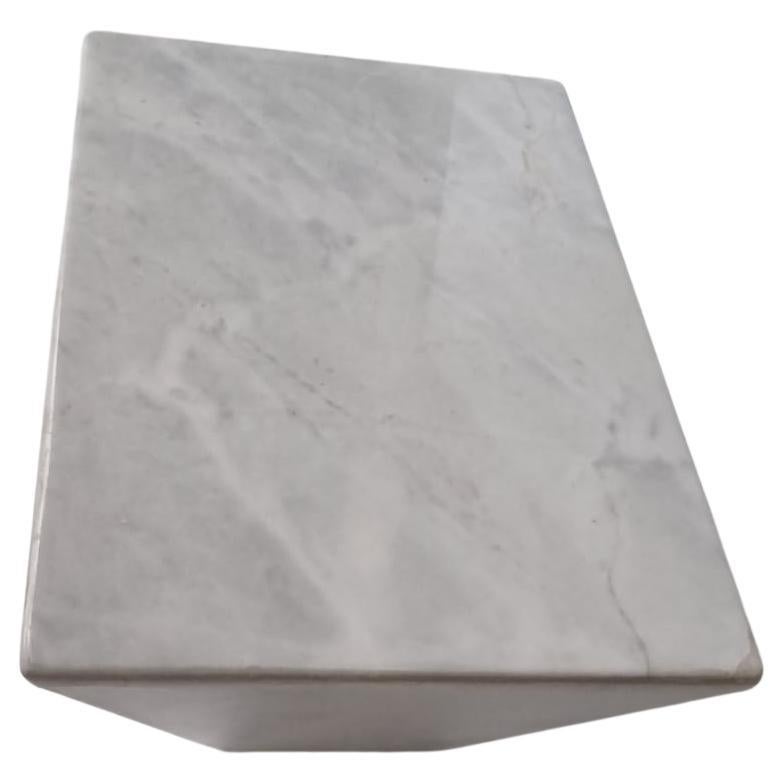 Hand-Crafted Piccola Carrara Coffee Table For Sale