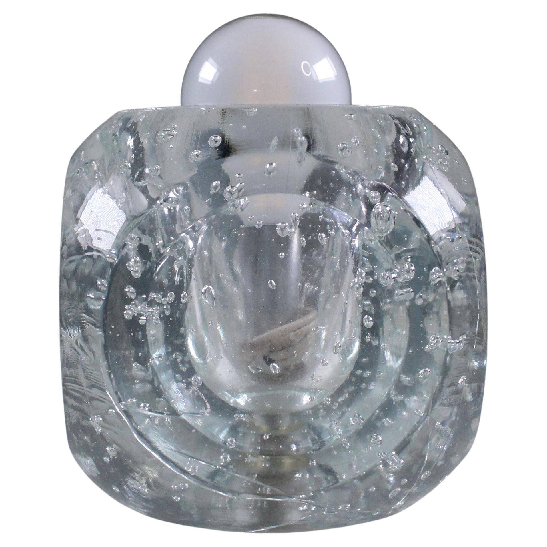 Piccola lampada da tavolo in vetro a bolle, 1970