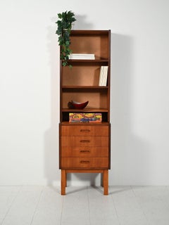 Petite bibliothèque scandinave en teck, années 1960