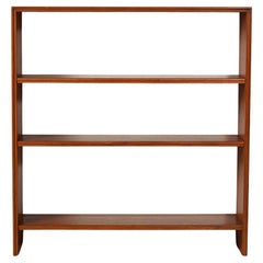 Piccola libreria scandinava in teak con ripiani regolabili