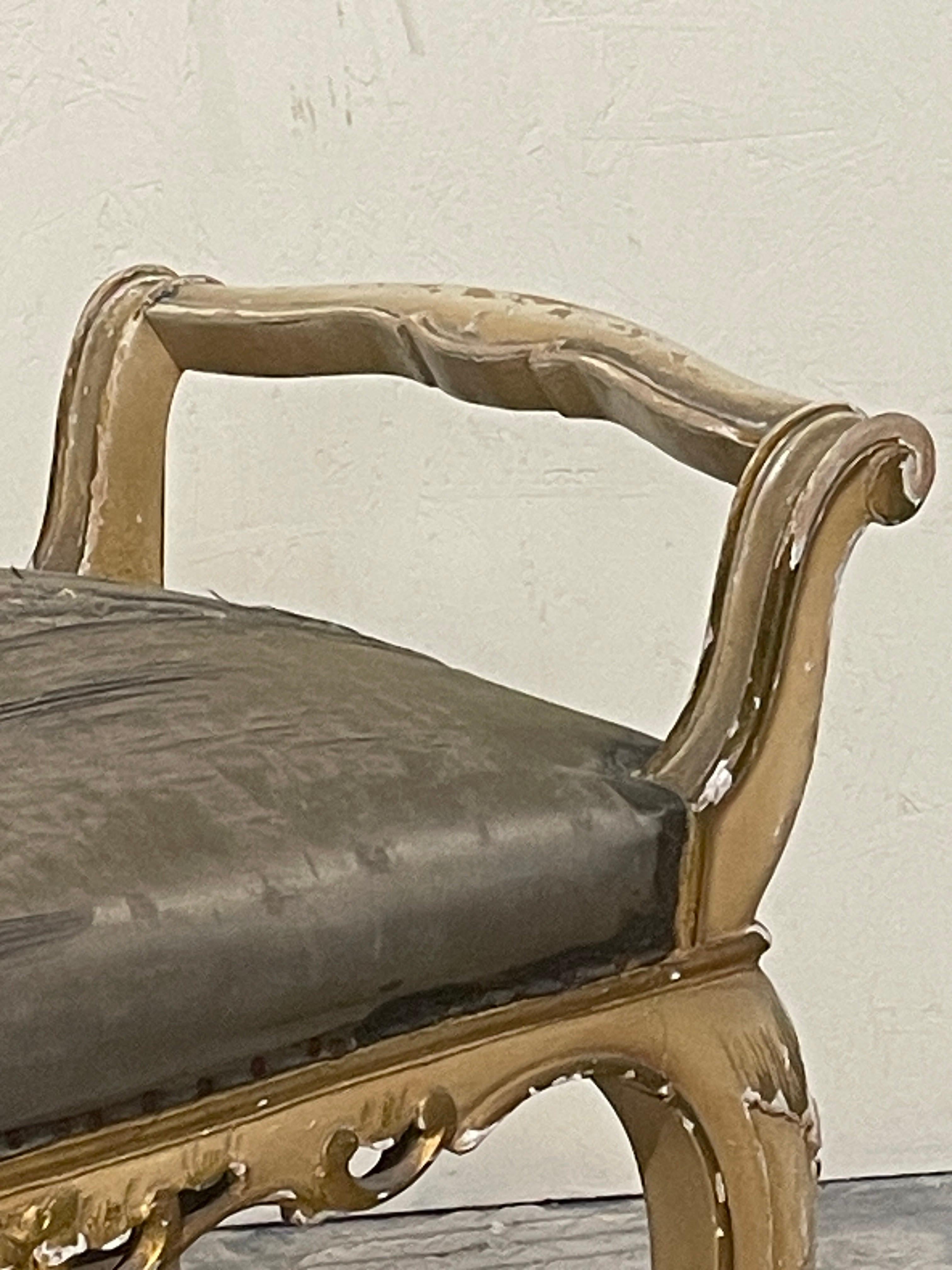Small 1940s Louis XV style bench For Sale 5