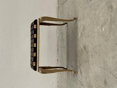 Small black bench vintage style