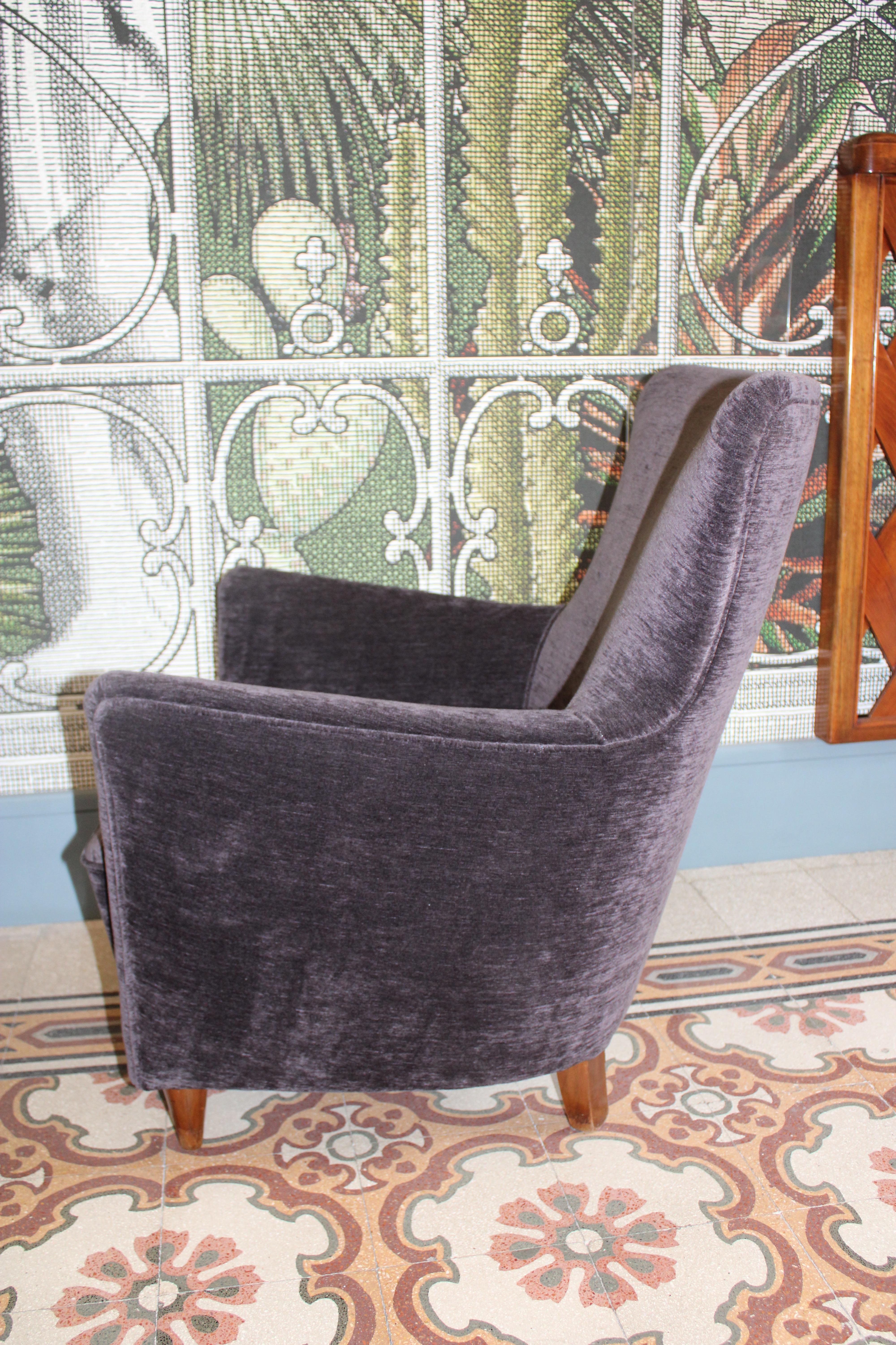 Sillón de dormitorio Paolo Buffa Italia años 50