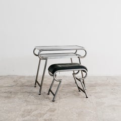 Piccola Scrivania Con Sedia Bauhaus Vintage Anni 40 Design Modernariato