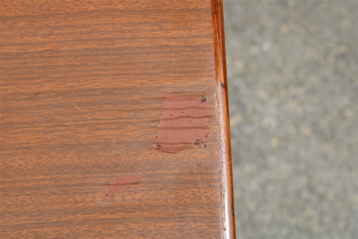 Piccola Scrivania in Noce e laminato con Cassetti Gio Ponti 1950 con Autentica in vendita 5