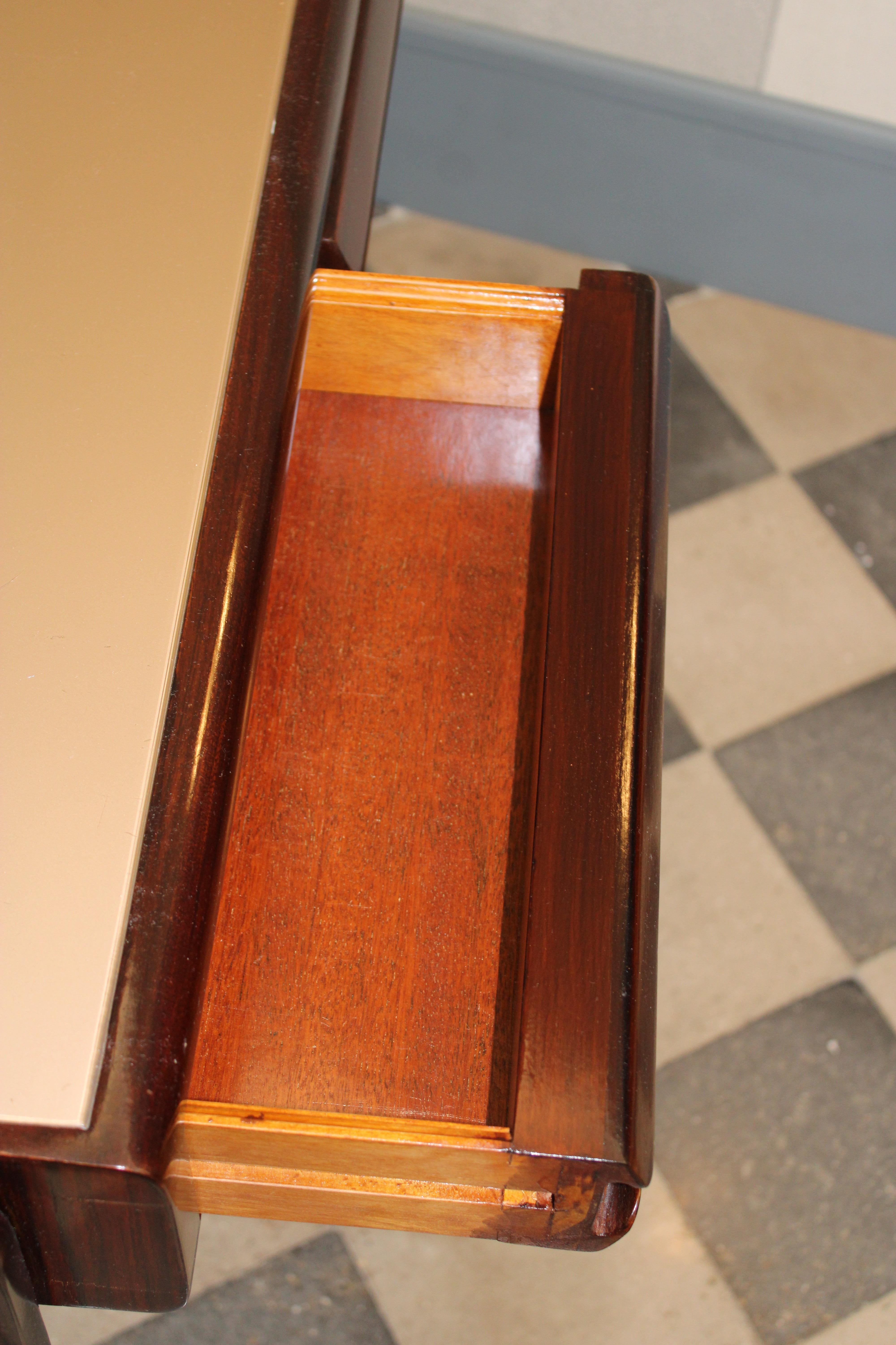 Small Writing Desk Vittorio Dassi 1950s Italy Otton Parts Gio Ponti Style For Sale 5