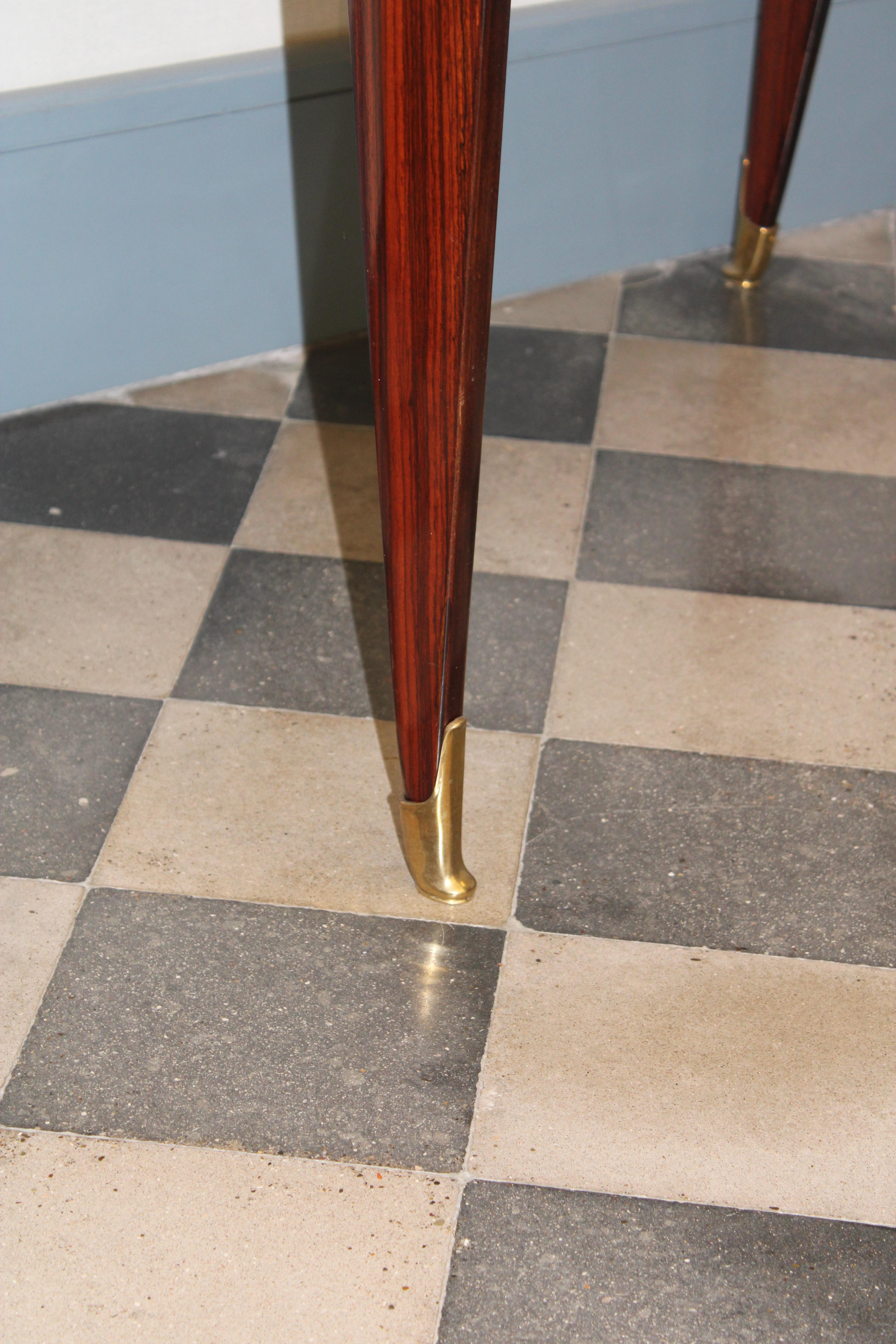 Mid-Century Modern Small Writing Desk Vittorio Dassi 1950s Italy Otton Parts Gio Ponti Style For Sale