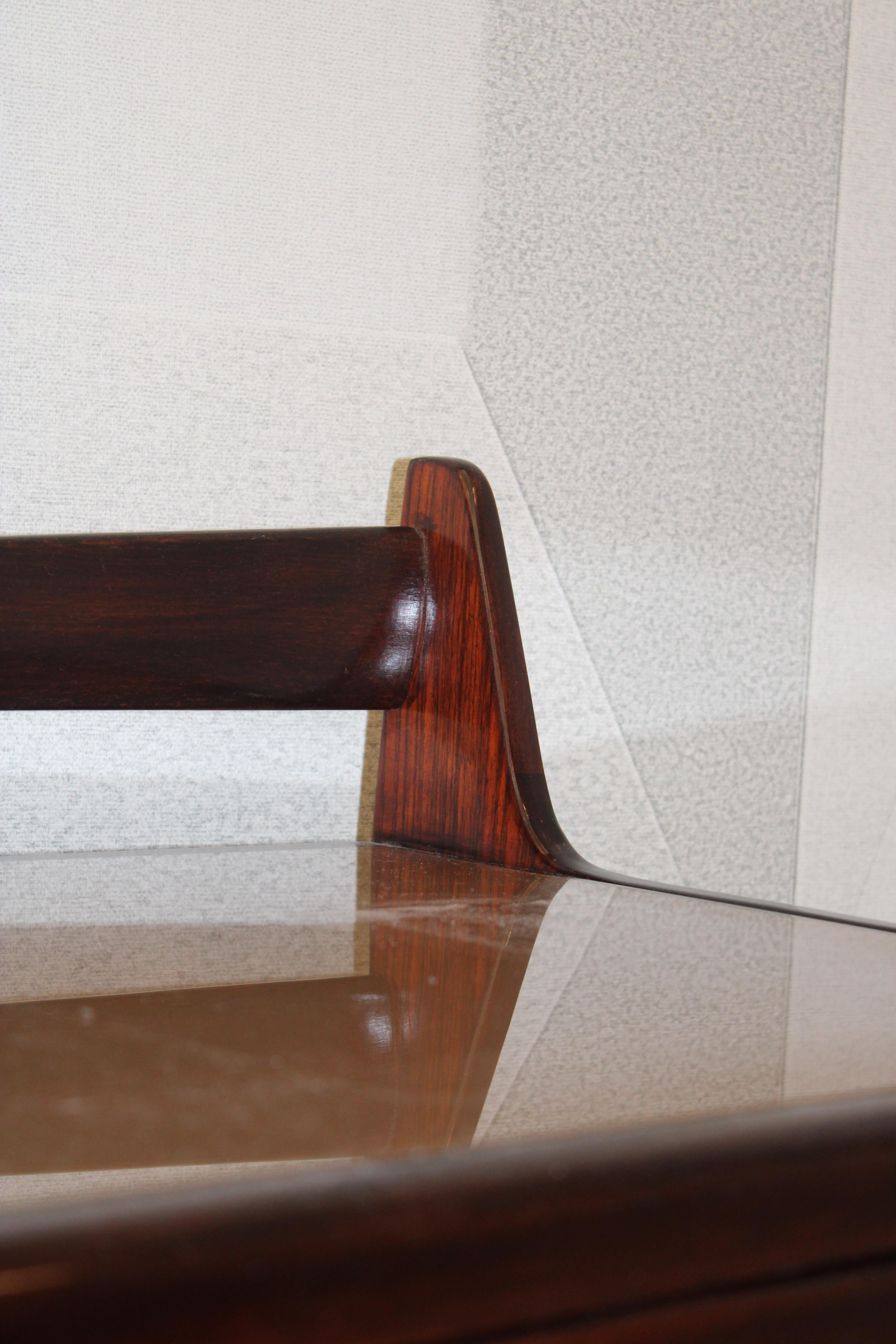 Small Writing Desk Vittorio Dassi 1950s Italy Otton Parts Gio Ponti Style For Sale 1