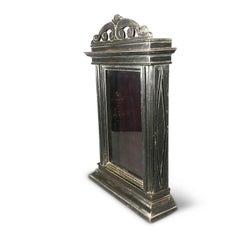 Small Italian Neoclassical Showcase Ebonized Wood Showcase Early 1800s