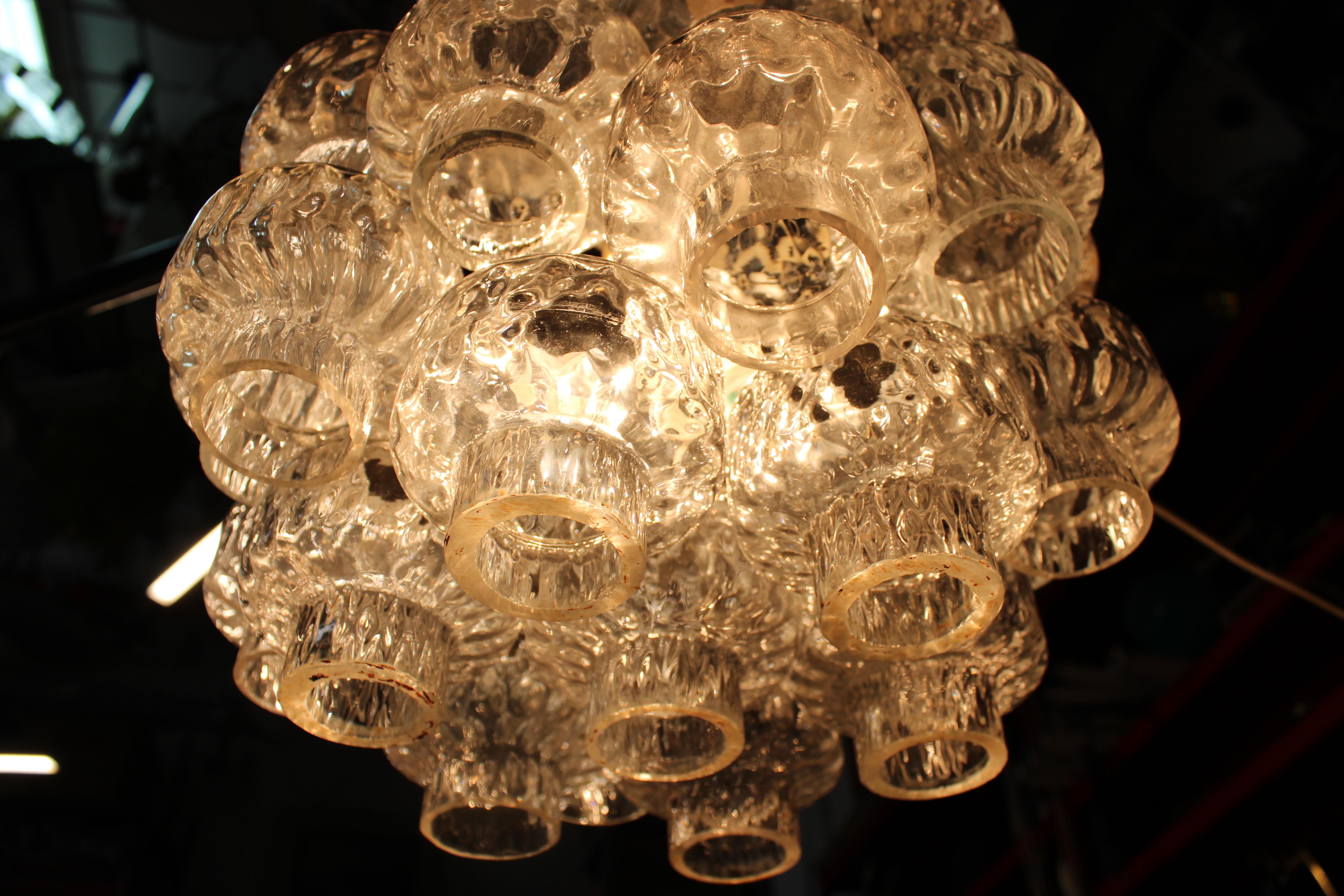 Venini Murano Glass 1960 Nuvola Small Chandelier en vente 2
