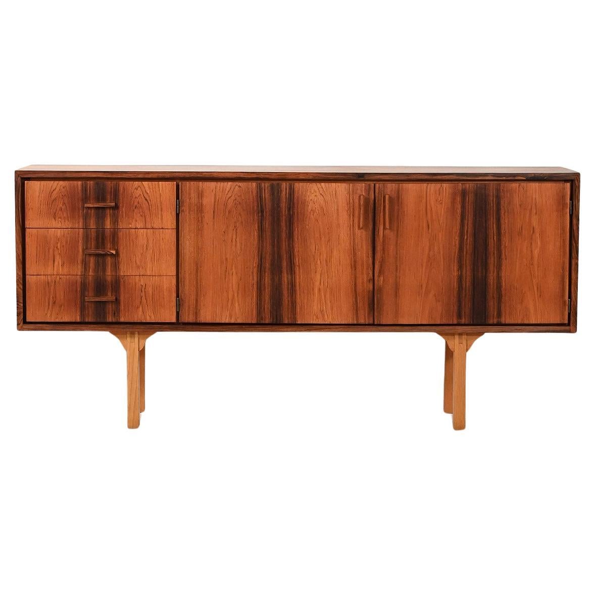 Small Scandinavian rosewood sideboard