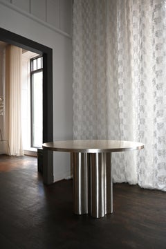 Piccolo Silver Root Stahl-Esstisch von Caia Leifsdotter