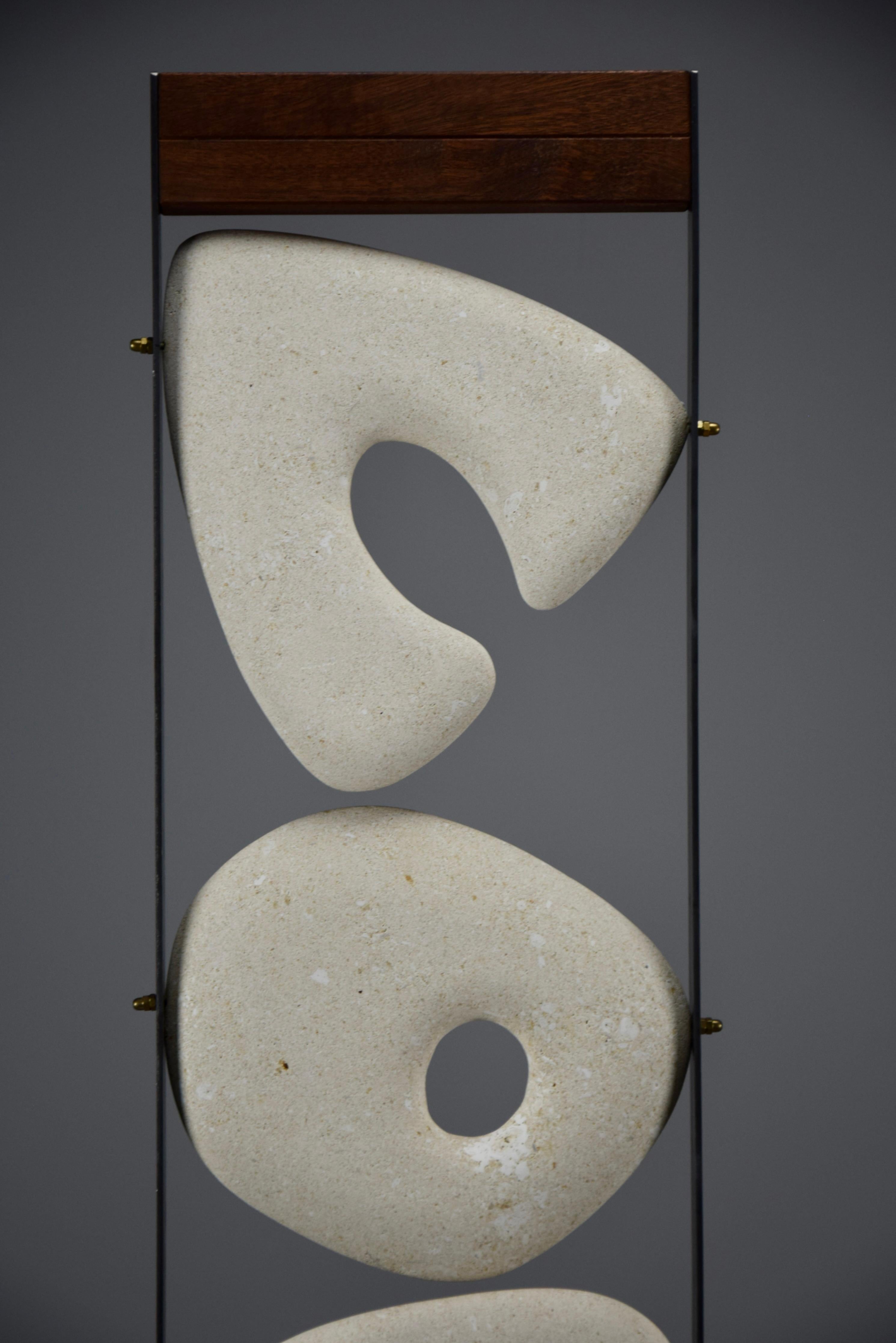 XXI secolo e contemporaneo Scultura astratta in pietra 