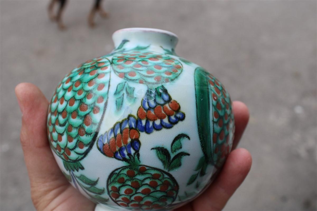Small vase Icaro Rodi Italy 1950s Faenza Pomegranate  For Sale 3