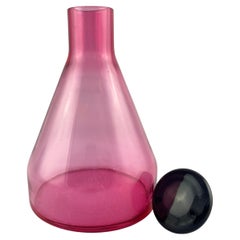 Petit vase en verre de Murano Marcello Furlan fabriqué en Italie dans les années 1990