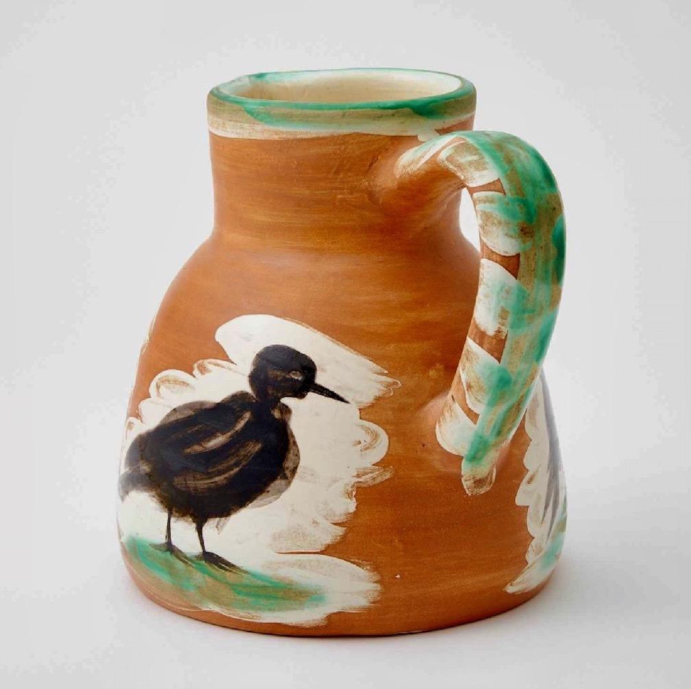 Moderno Pichet aux Oiseaux (A.R 456) Picasso Madoura Brocca per uccelli in ceramica in vendita