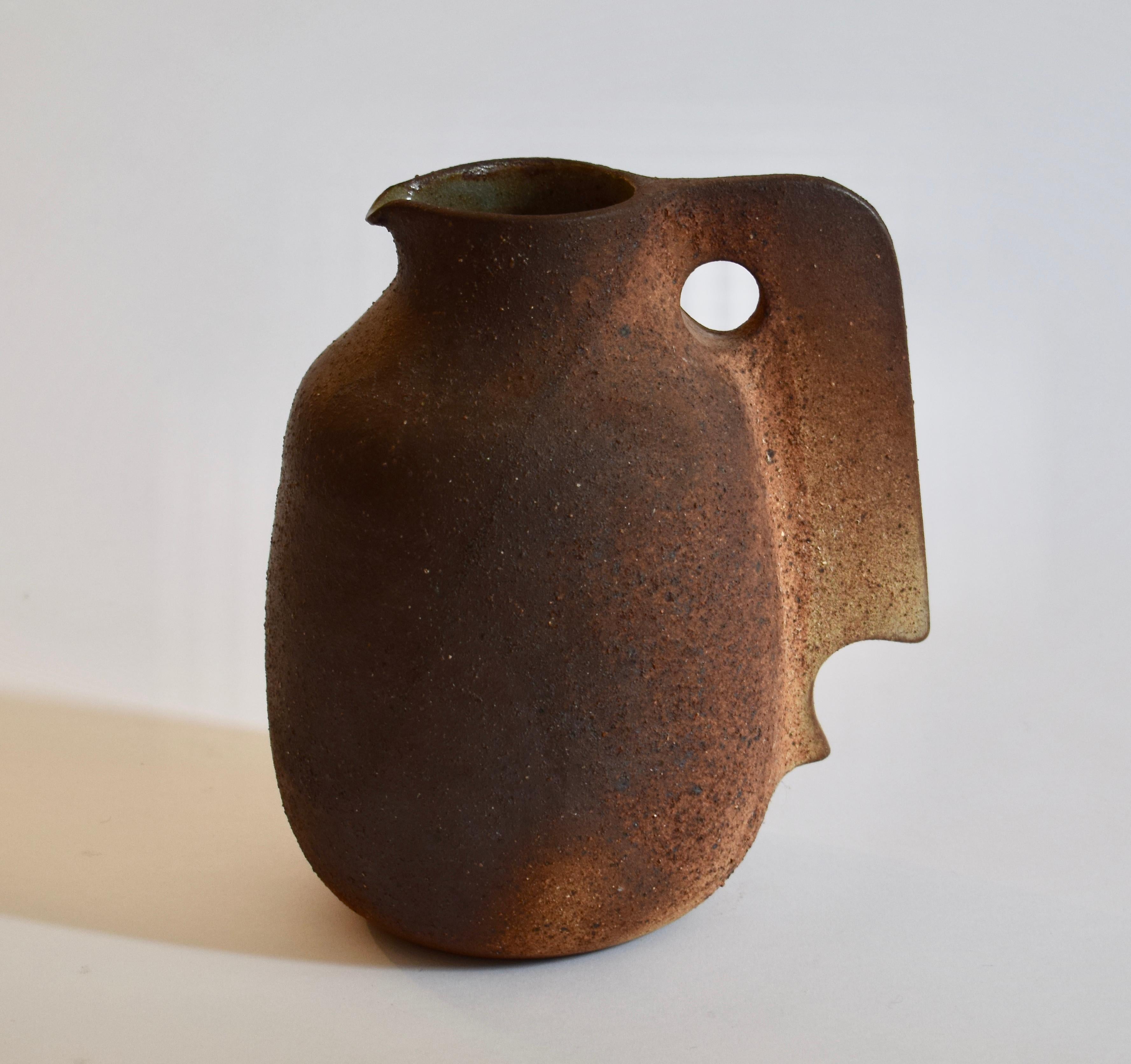 Pichet en grès par Annick et Michel Lodereau pour La Borne - 1960 Bon état - En vente à PARIS, FR