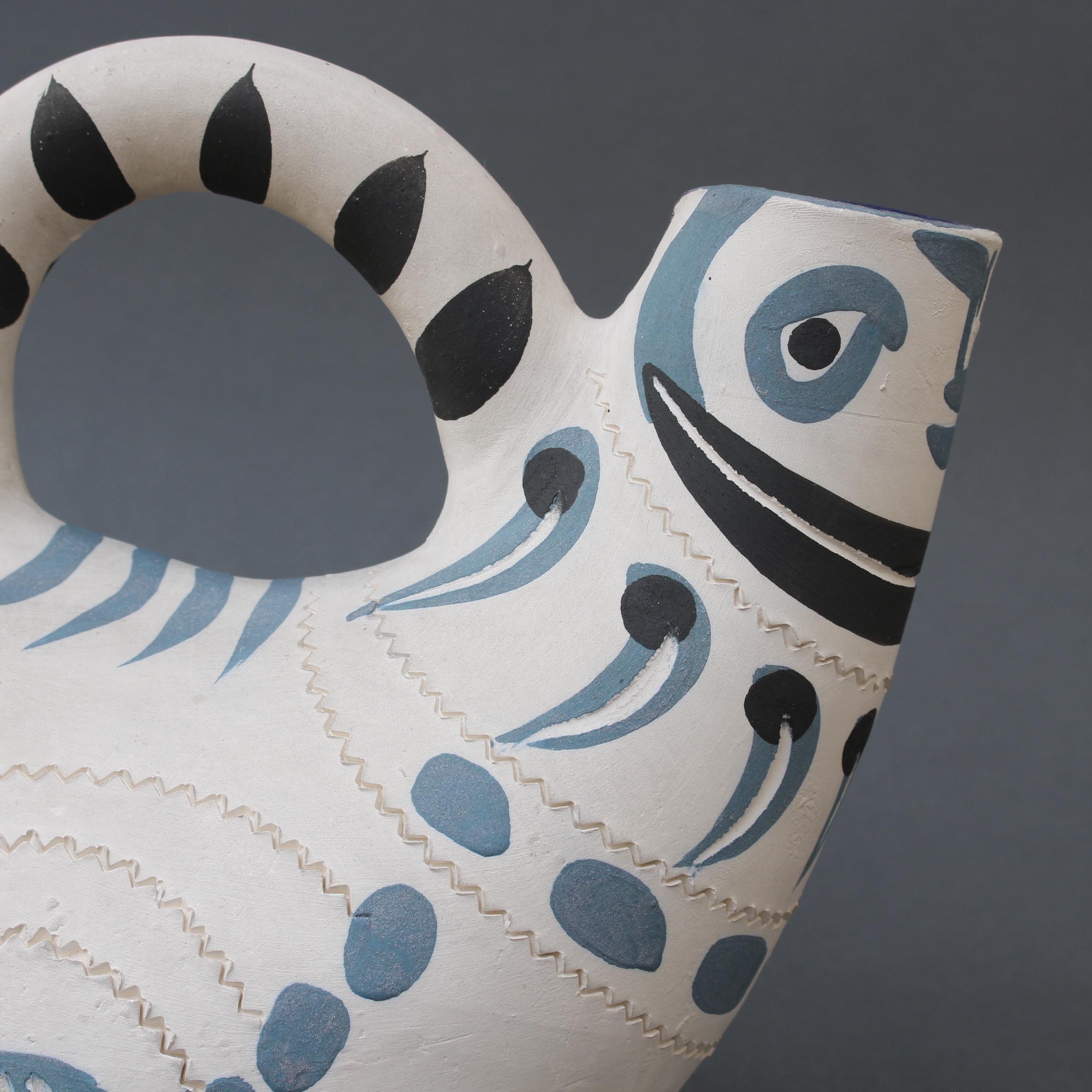 Hand-Painted 'Pichet Espagnol' from the Madoura Pottery 'AR 245' by Pablo Picasso '1954' For Sale